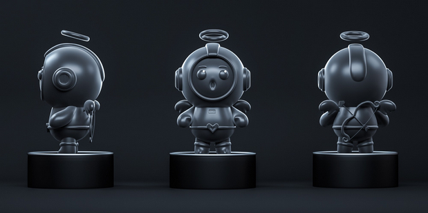 3D吉祥物：三只丘比