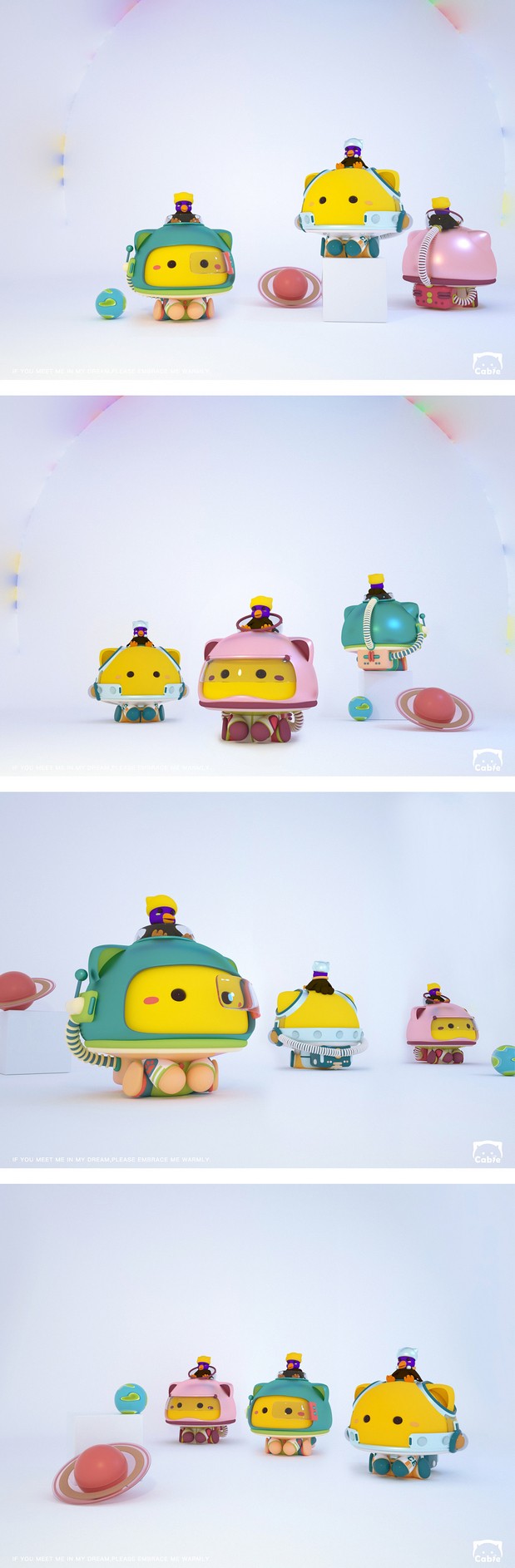 3D吉祥物：Cabie宇航员系列盲盒