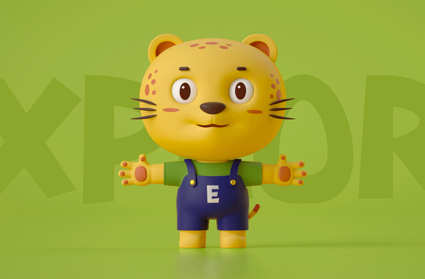 3D吉祥物：小易的三维探索