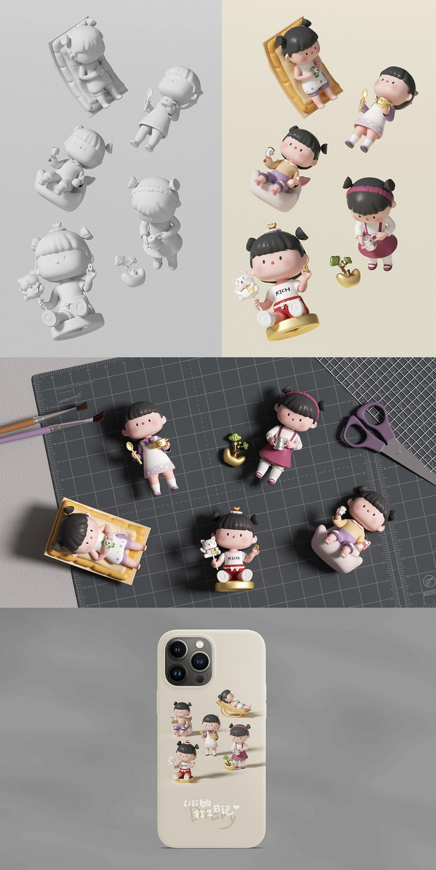 原创潮玩IP设计|LiLi的打工日记