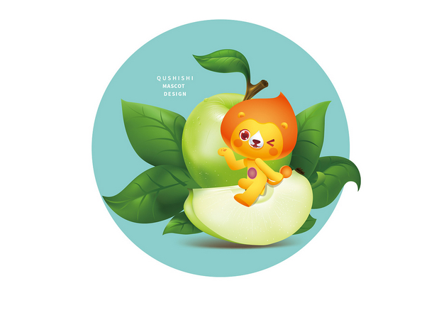 小狮子吉祥物设计