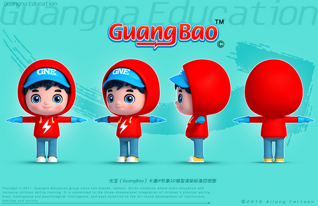 3D吉祥物：光宝x纳宝x班纳