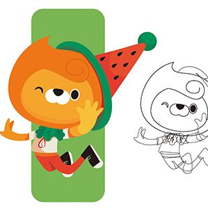 小狮子吉祥物设计 /><img fetchpriority=