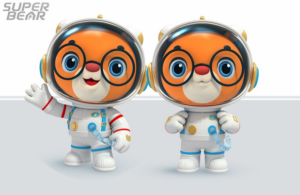 3D吉祥物：航天超级熊Super bear