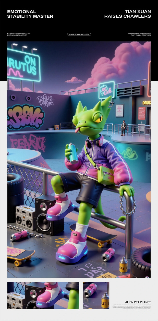 瑞皮大叔IP形象|REPTIZOO