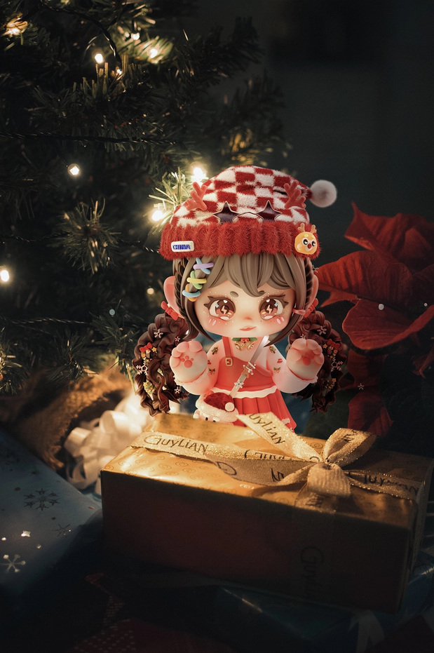 3D吉祥物：Aimee提前来过圣诞啦