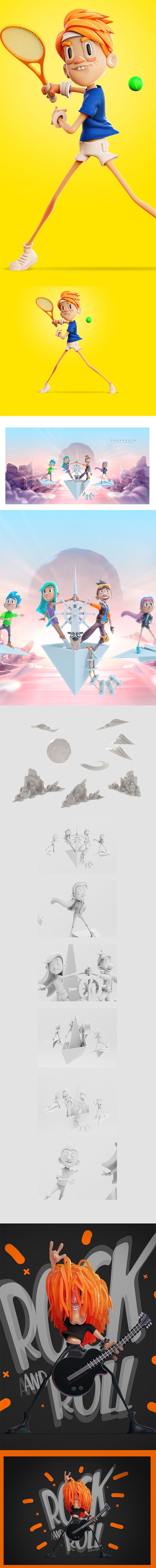 3D吉祥物：3D Characters V8