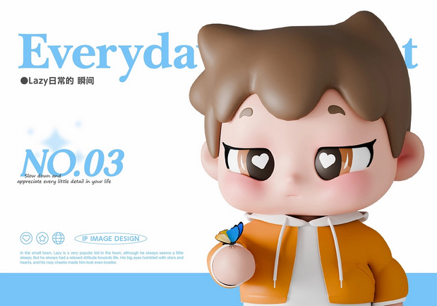 LAZY潮玩主题系列IP设计