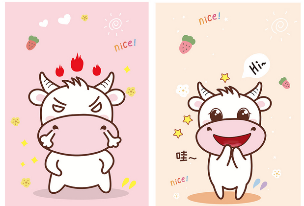 牛牛baby表情包ip形象设计