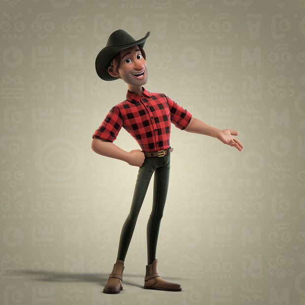 3D吉祥物：O Matuto