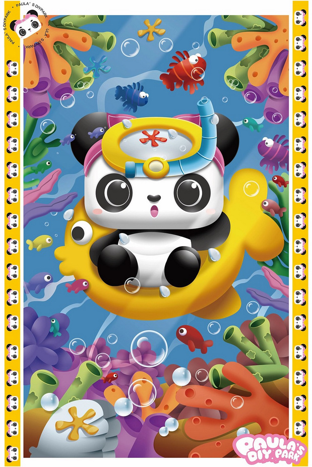 宝拉(熊猫)创意儿童乐园卡通形象