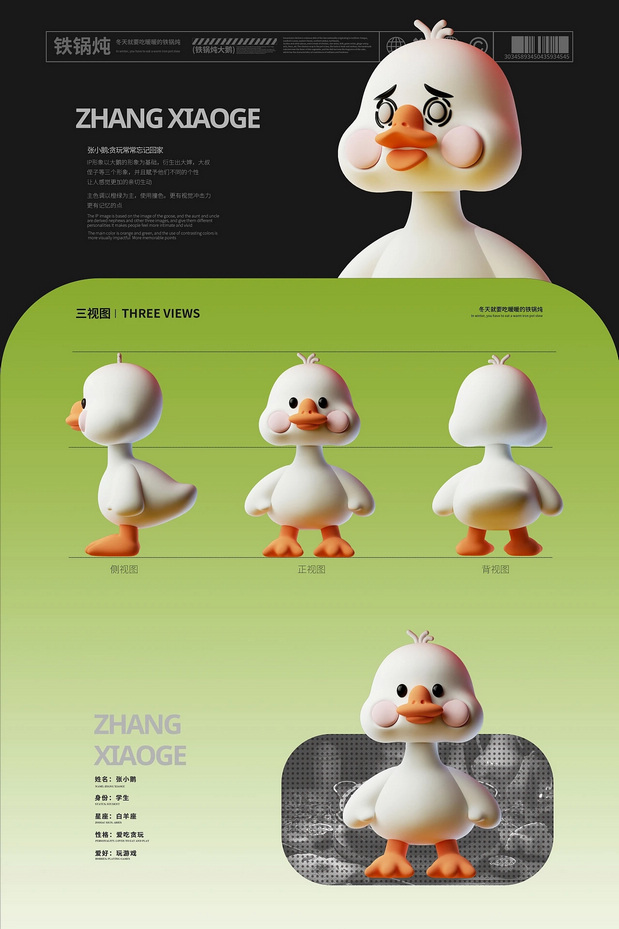 《张大婶》铁锅炖IP形象设计