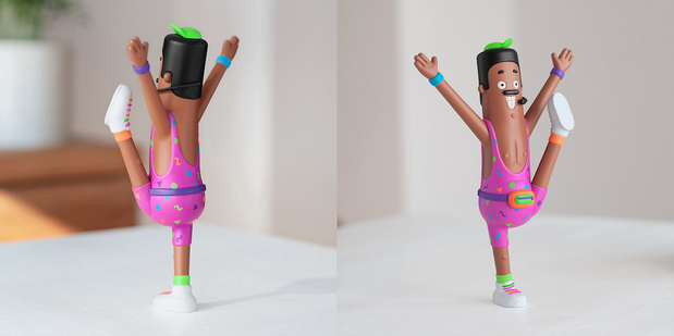 3D吉祥物：Freddy Pump