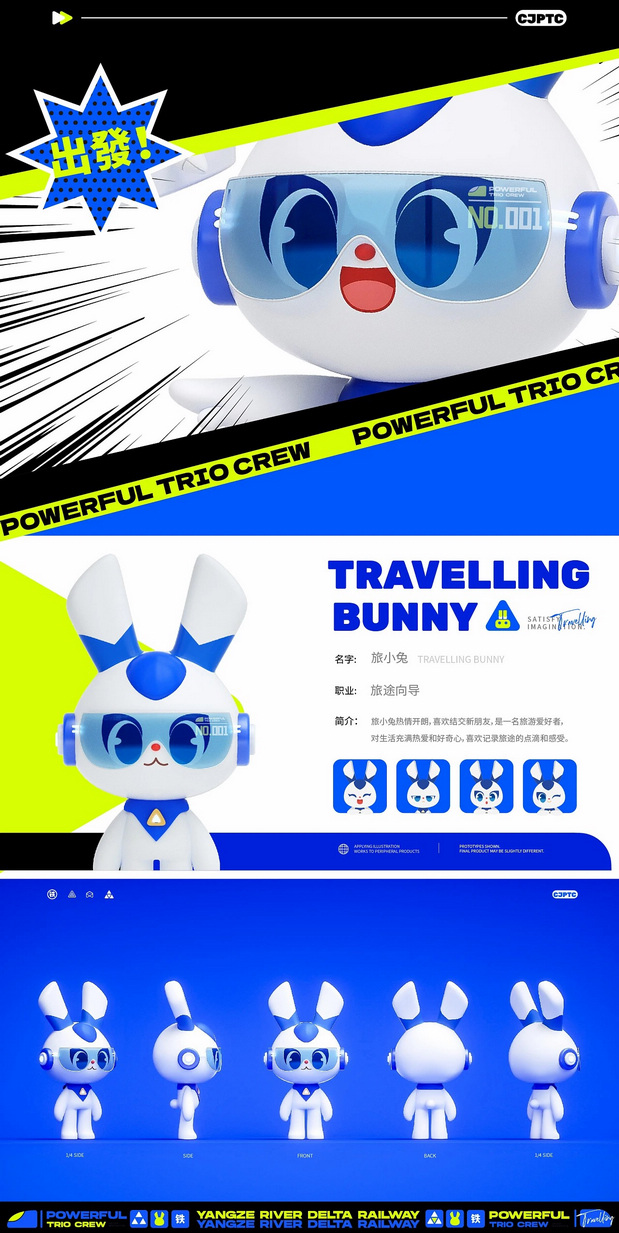 长三角铁路文创品牌IP形象