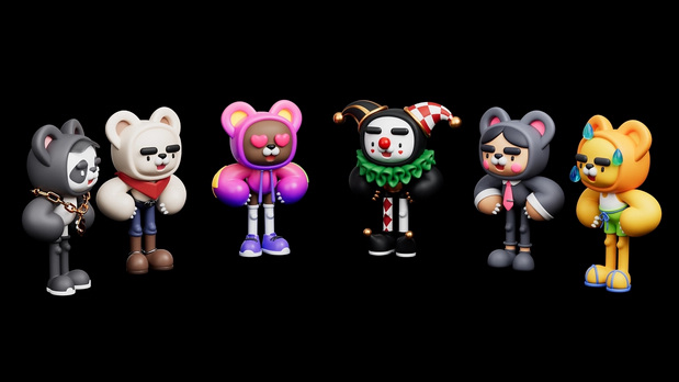 惊讶熊IP造型设计