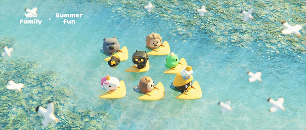 3D吉祥物：YooFamily夏日系列图集系列