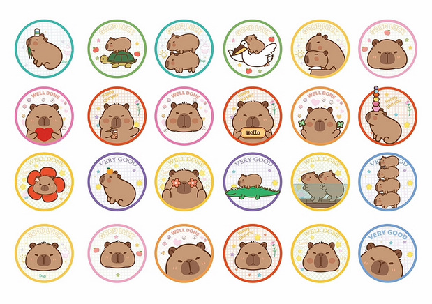 卡皮巴拉水豚IP卡通形象