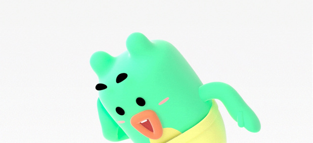 3D吉祥物：呱呱俱乐部-品牌ip家族设计