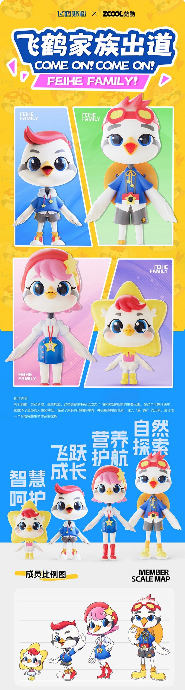 飞鹤家族IP形象