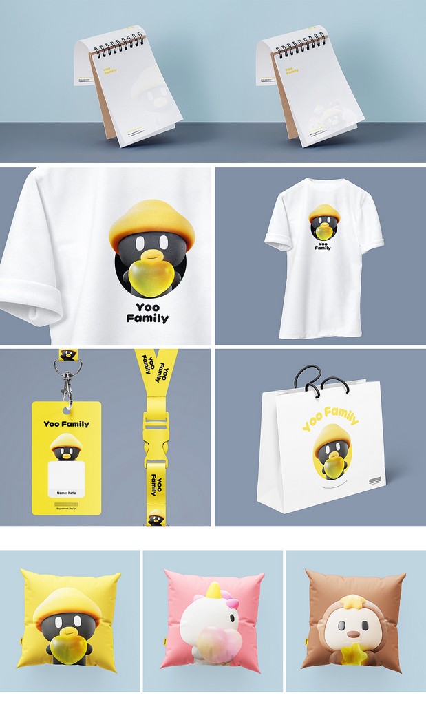 3D吉祥物：Yoo Family家族