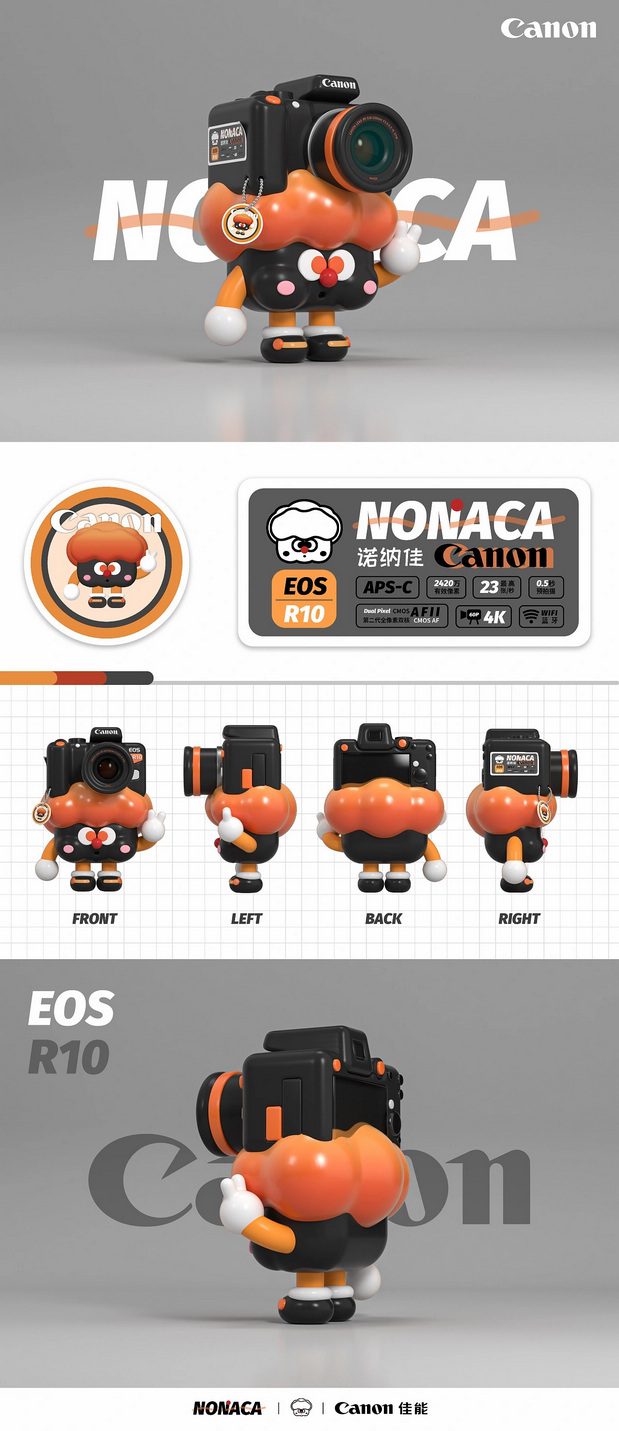 3D吉祥物：Canon IP丨诺纳佳