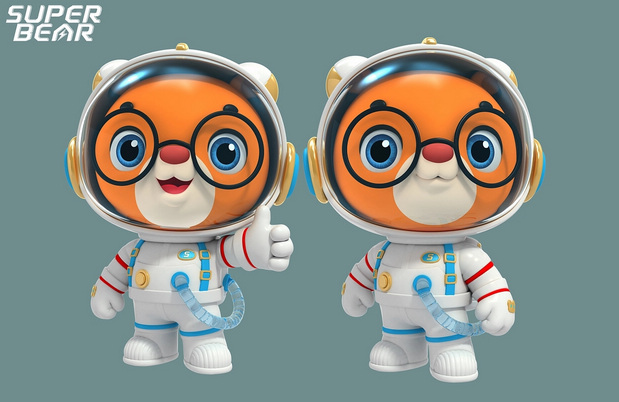 3D吉祥物：航天超级熊Super bear