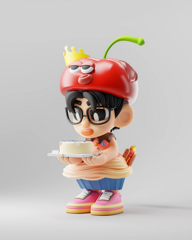 3D吉祥物：AA温州老李鸭头批发