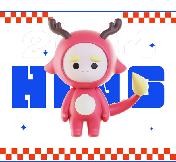 3D吉祥物：兴兴龙IP吉祥物-第一弹