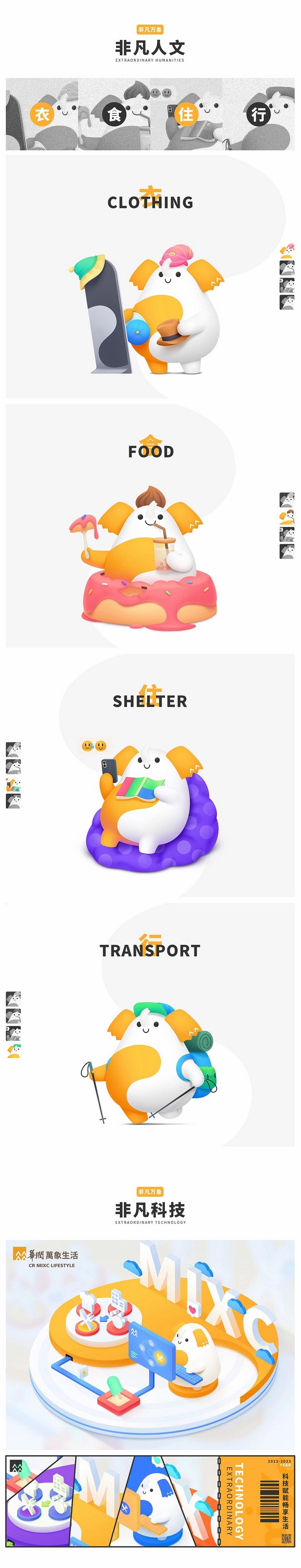 华润万象生活IP设计:小万