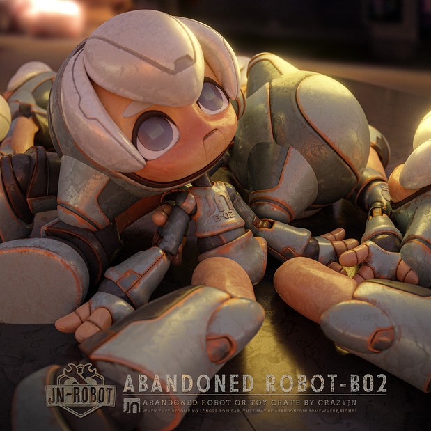 3D吉祥物：TOPUPU ROBOT