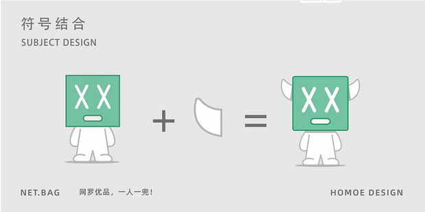 网兜卡通品牌设计