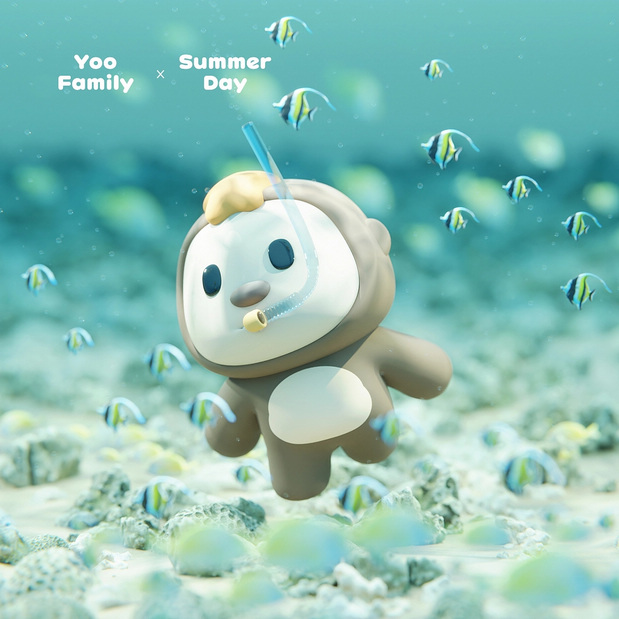 3D吉祥物：Yoo family夏日&森林音乐会