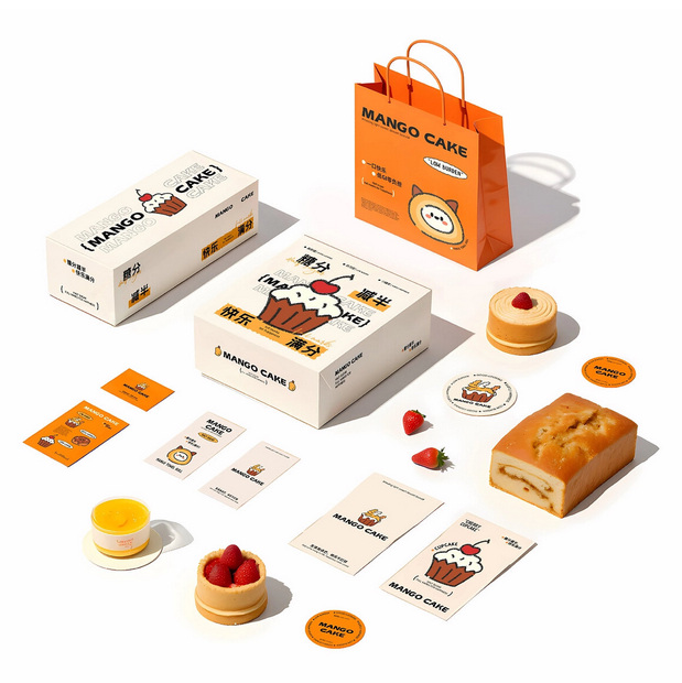 MANGOCAKE甜品品牌全案设计