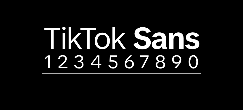 字体下载 TikTokSans