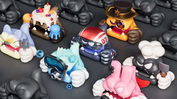 3D吉祥物：蛇形象IP设计Interesting Snake