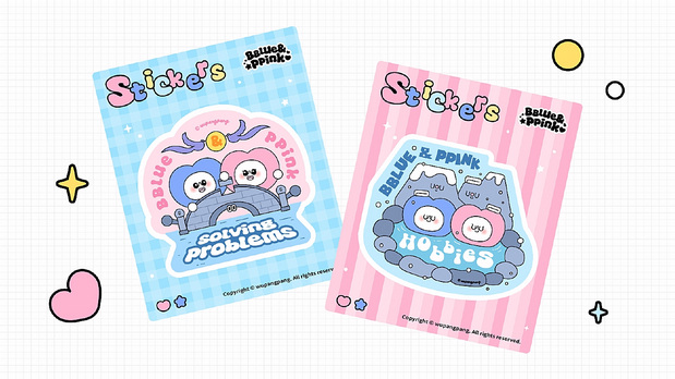 布布象与平平象-大头贴IP形象