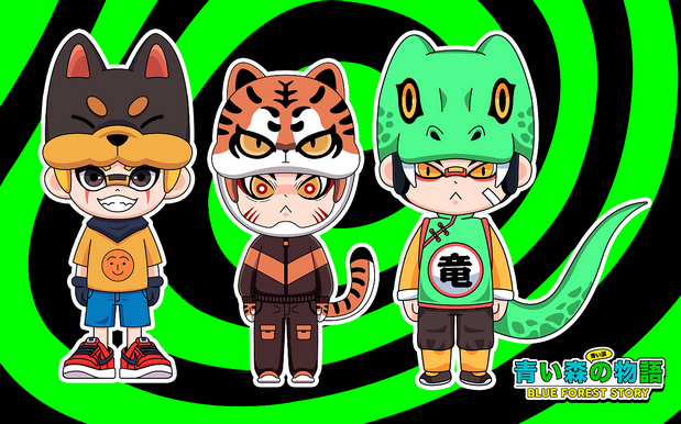 3D吉祥物：动物男孩拉洛特