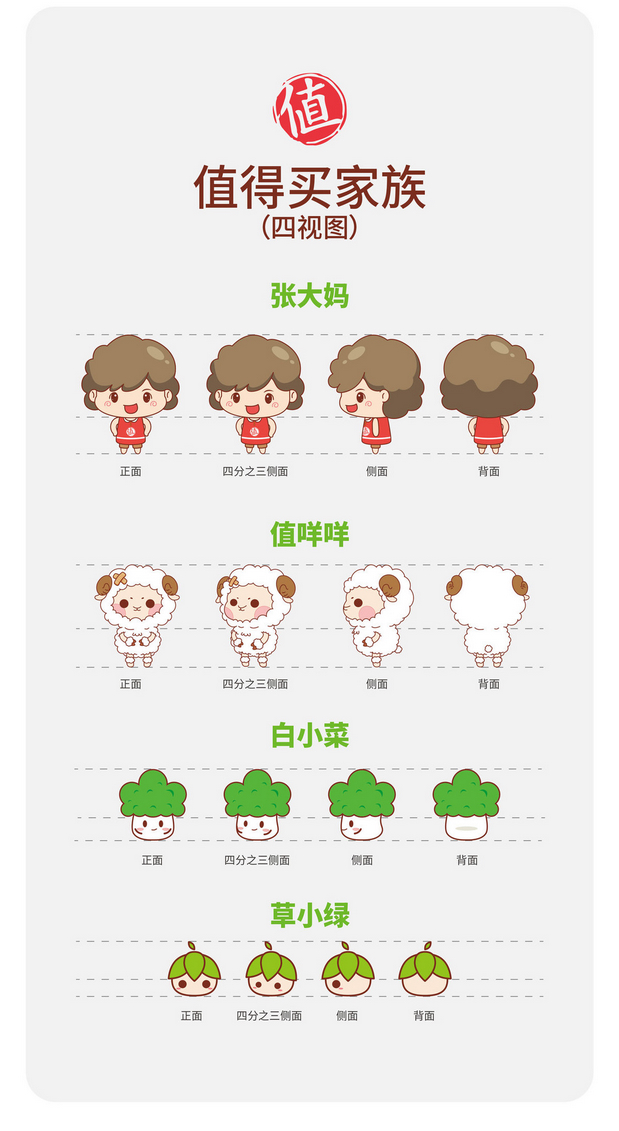 什么值得买卡通形象设计