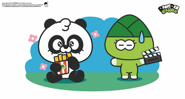 原创熊猫IP胖徳儿和小布