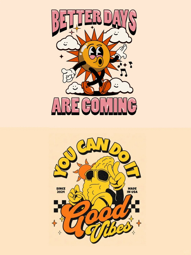 美式复古卡通logo