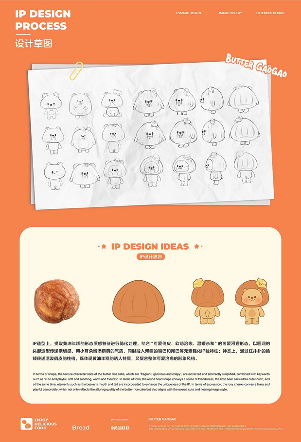 泸溪河 黄油年糕主题IP设计
