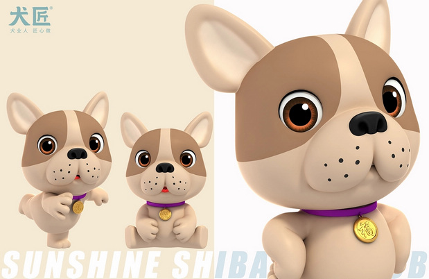 3D吉祥物：犬匠I阳光柴犬俱乐部IP形象