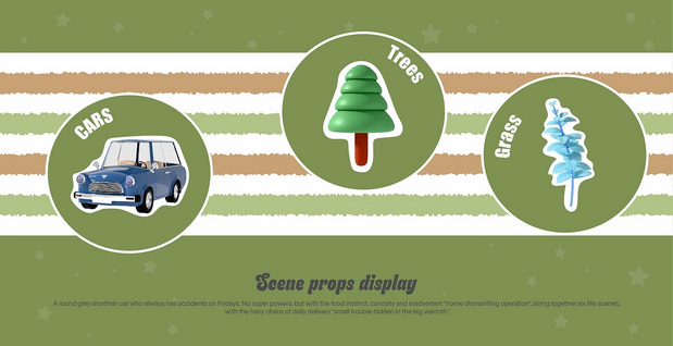 猫咪IP|灰球猫咪主题IP设计