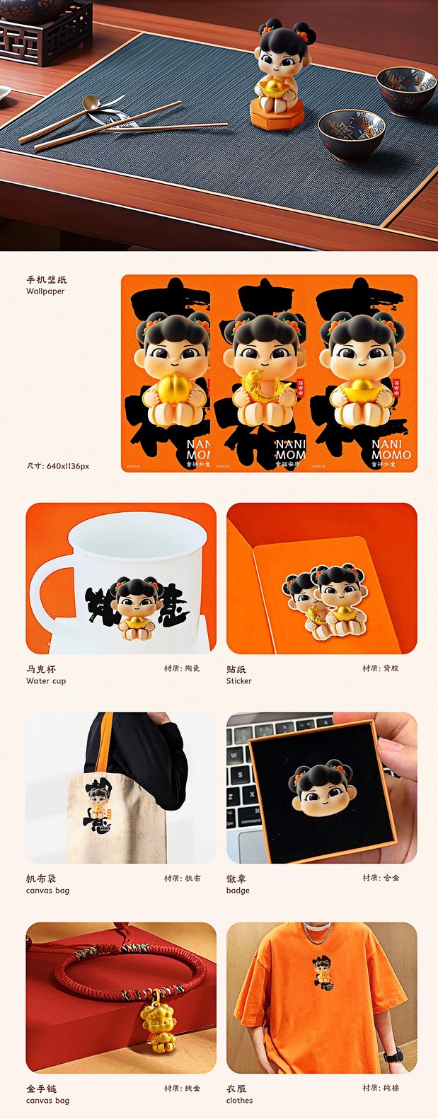 3D吉祥物：惠创佳品|福嘟嘟NANIMOMO