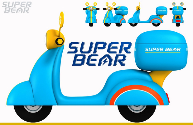 3D吉祥物：航天超级熊Super bear