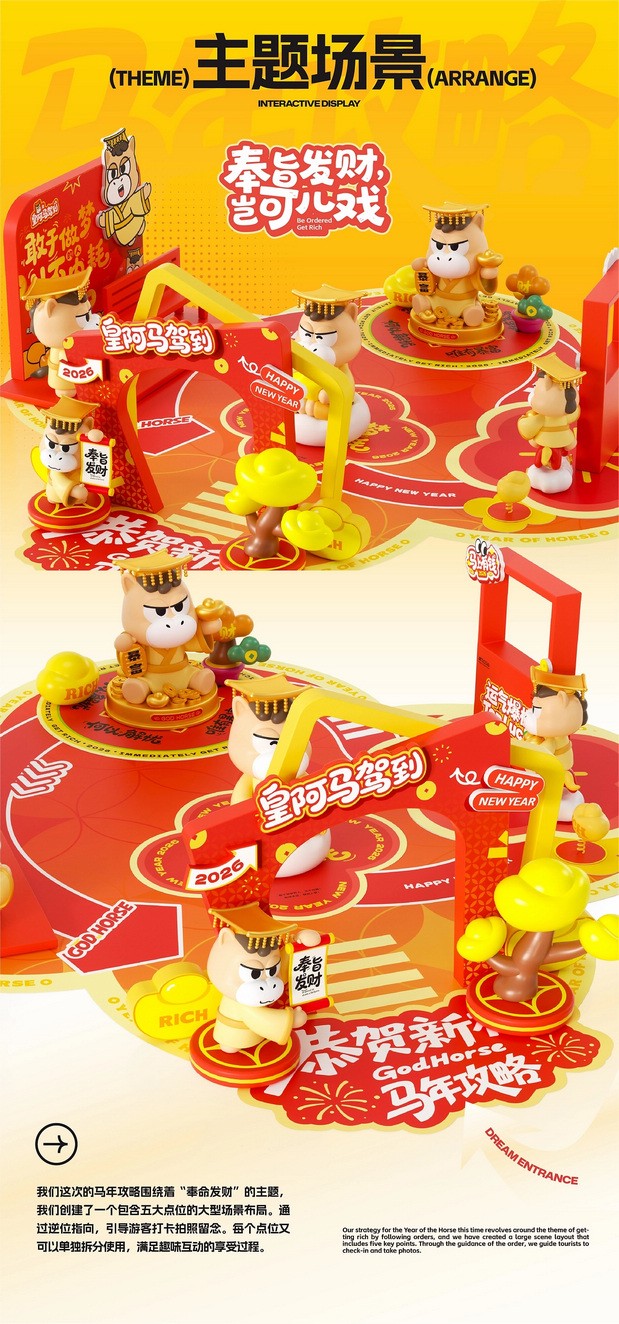 马年IP形象文创周边美陈