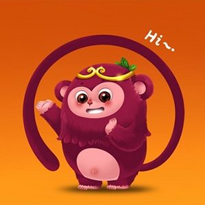 家有仙果升级方案 />一家做干果的电商企业，logo升级方案之一，话说今年真是没少画猴子~ 一个从仙果山的仙果堆里蹦跶出来的仙果猴，它长得像大红枣，尾巴却很灵活~哈哈 <img fetchpriority=