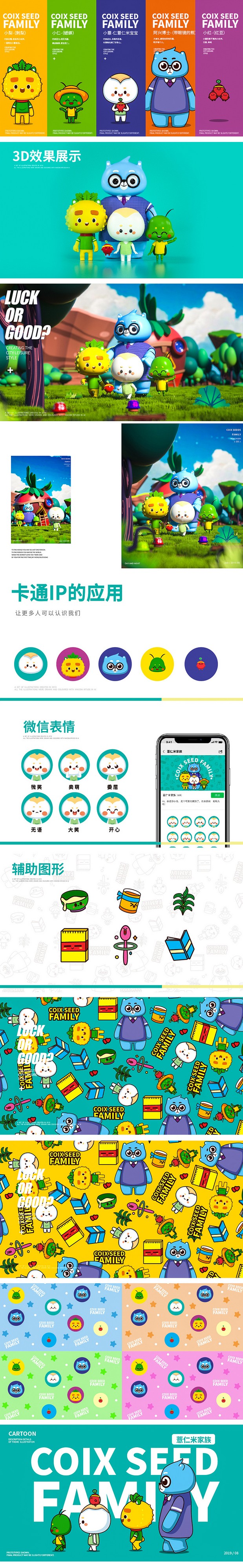 薏米家族卡通形象设计方案