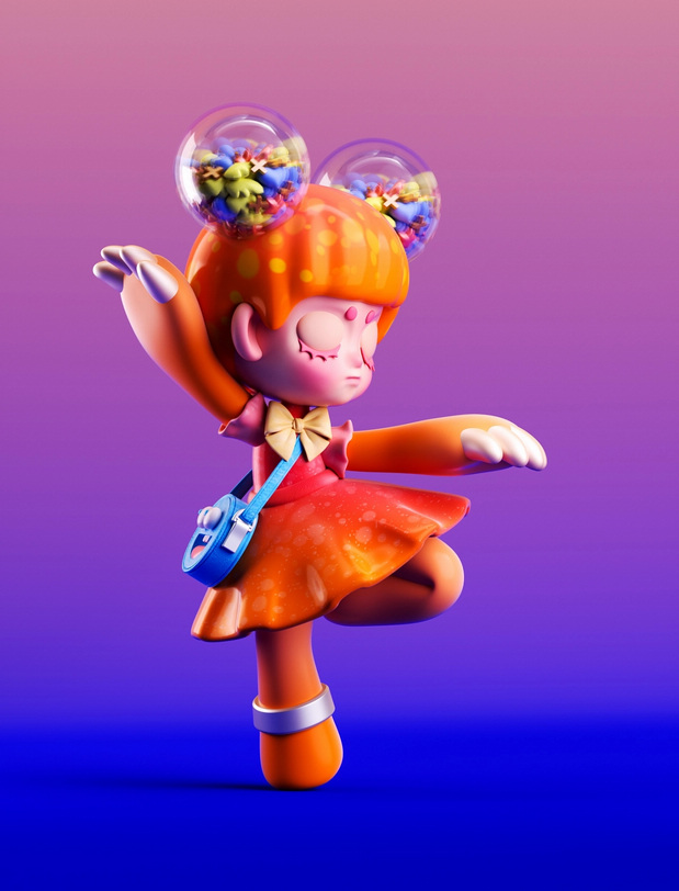 3D吉祥物：[士气集团]Gina的多重人生