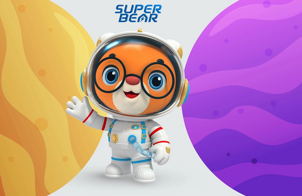 3D吉祥物：航天超级熊Super bear
